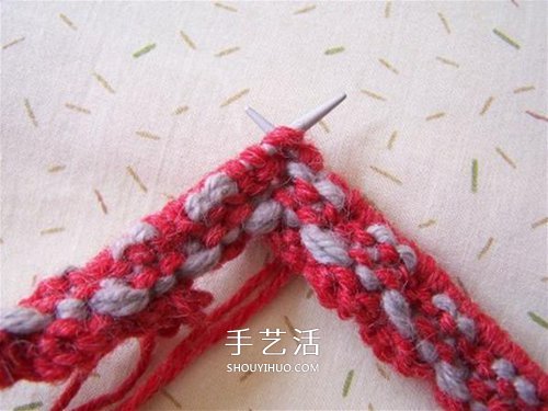用棒針平針手工編織保暖拖鞋的方法圖解 -  itrip.net.cn