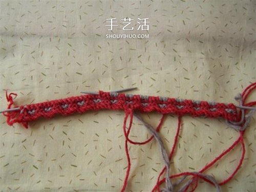 用棒針平針手工編織保暖拖鞋的方法圖解 -  itrip.net.cn