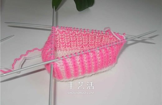 女寶寶保暖毛線鞋編織圖解 帶扣帶和花朵裝飾 -  itrip.net.cn