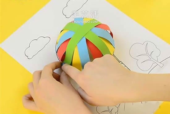 自制創(chuàng)意生日賀卡的方法 立體熱氣球卡片制作 -  itrip.net.cn