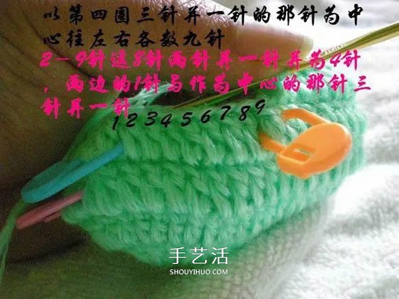 用鉤織編織簡單又漂亮嬰兒鞋的方法步驟圖 -  itrip.net.cn
