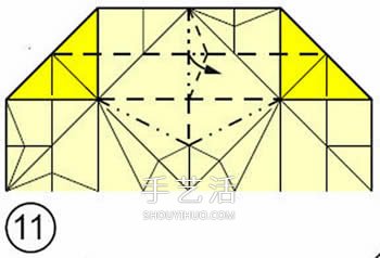 手工折四角收納盒的折法 漂亮垃圾盒折疊圖解 -  itrip.net.cn