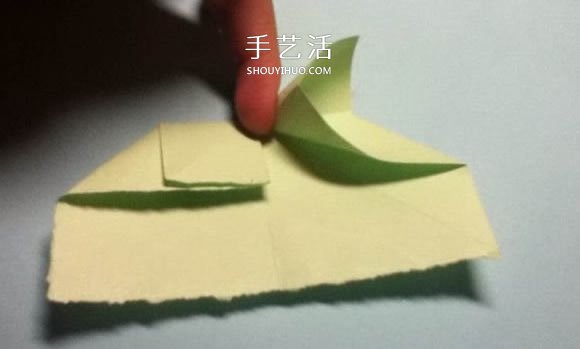 折疊四個愛心 組合成代表幸運的四葉草圖解 -  itrip.net.cn