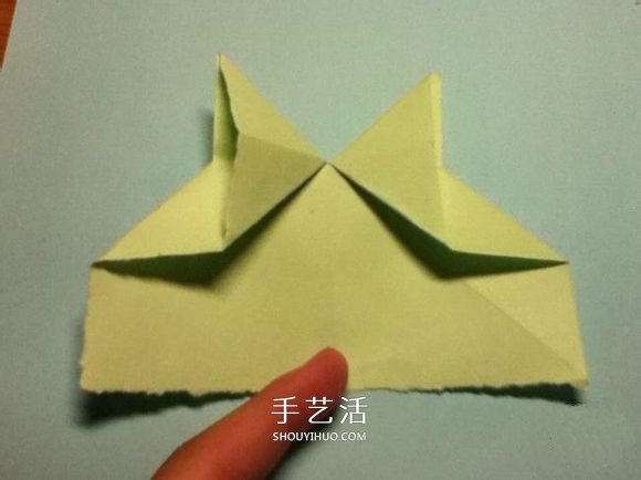 折疊四個愛心 組合成代表幸運的四葉草圖解 -  itrip.net.cn