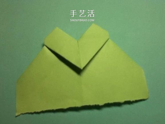 折疊四個愛心 組合成代表幸運的四葉草圖解 -  itrip.net.cn