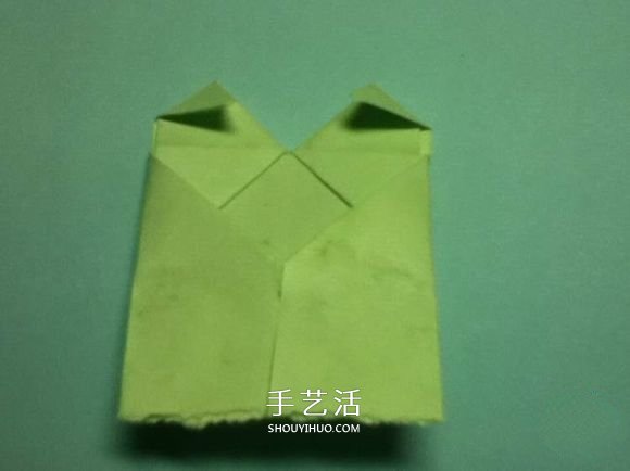 折疊四個愛心 組合成代表幸運的四葉草圖解 -  itrip.net.cn