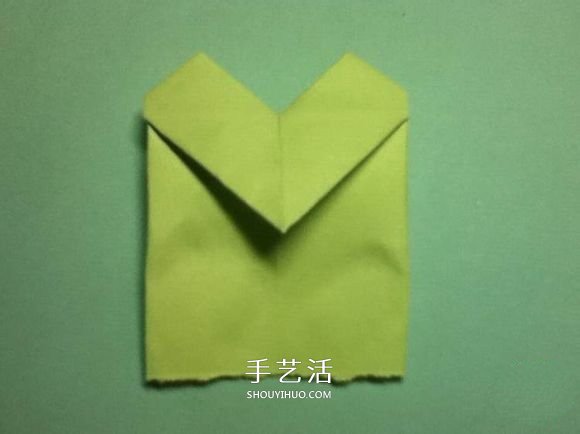 折疊四個愛心 組合成代表幸運的四葉草圖解 -  itrip.net.cn
