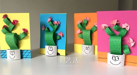 致敬頑強的仙人掌！用卷紙芯做仙人掌粘貼畫 -  itrip.net.cn