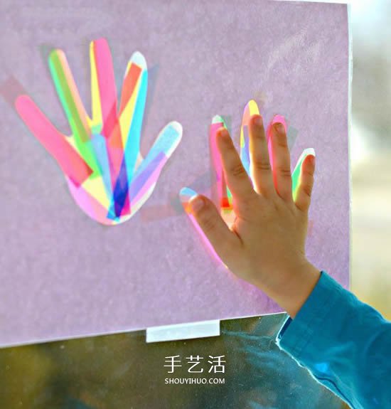 送上我們的小掌?。『唵斡袆?chuàng)意父親節(jié)卡片DIY -  itrip.net.cn