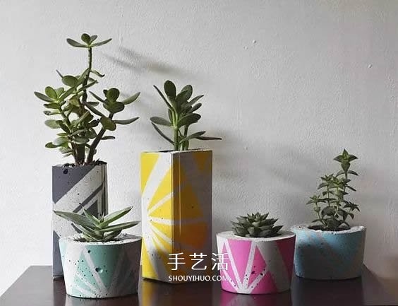 用水泥制作花盆的過(guò)程 簡(jiǎn)單還帶有治愈效果！ -  itrip.net.cn