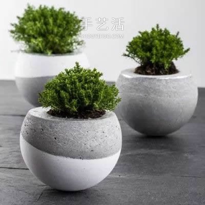 用水泥制作花盆的過(guò)程 簡(jiǎn)單還帶有治愈效果！ -  itrip.net.cn