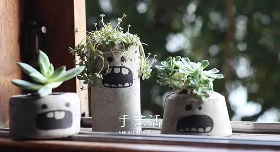 用水泥制作花盆的過(guò)程 簡(jiǎn)單還帶有治愈效果！ -  itrip.net.cn