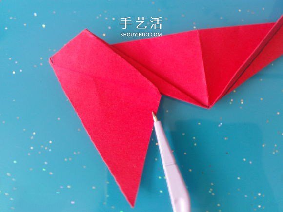 自帶翅膀會飛的心 手工折愛心翅膀的折法圖解 -  itrip.net.cn