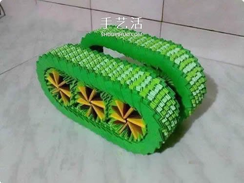 怎么做三角插坦克圖解 三角插制作小坦克方法 -  itrip.net.cn