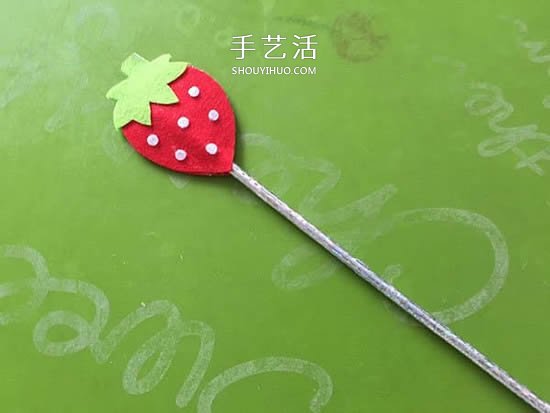 一點點不織布 自制可愛草莓魔法棒的方法教程 -  itrip.net.cn