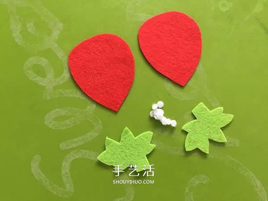 一點點不織布 自制可愛草莓魔法棒的方法教程 -  itrip.net.cn