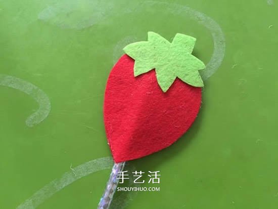 一點點不織布 自制可愛草莓魔法棒的方法教程 -  itrip.net.cn