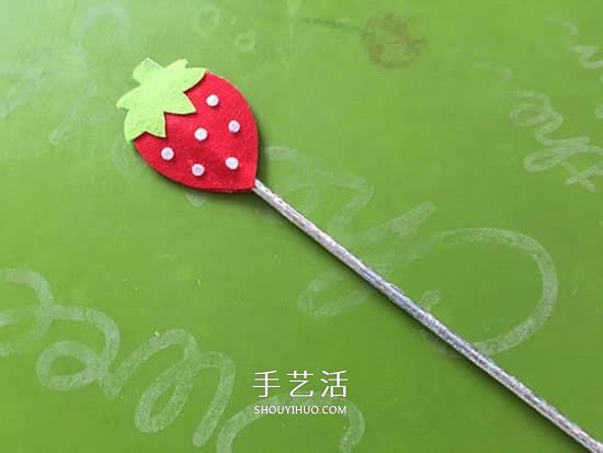 一點點不織布 自制可愛草莓魔法棒的方法教程 -  itrip.net.cn