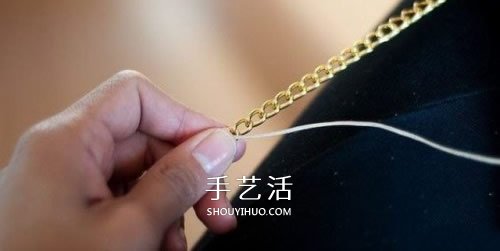用繩子編織金屬鏈圖解 讓冷冰冰的飾品變?nèi)崦?-  itrip.net.cn