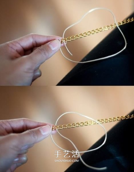用繩子編織金屬鏈圖解 讓冷冰冰的飾品變?nèi)崦?-  itrip.net.cn