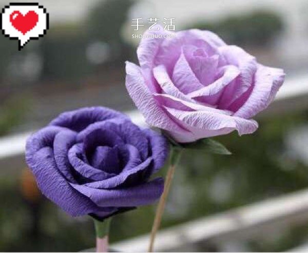皺紋紙/舊包裝紙做玫瑰花的方法 形態(tài)很逼真！ -  itrip.net.cn