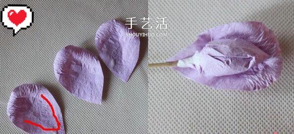 皺紋紙/舊包裝紙做玫瑰花的方法 形態(tài)很逼真！ -  itrip.net.cn