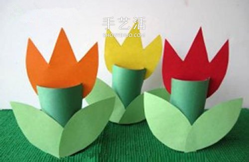 最簡(jiǎn)單的郁金香花手工制作 幼兒園小班也適合 -  itrip.net.cn