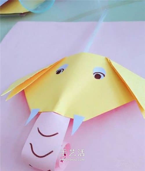 吹下吸管象鼻子就會(huì)動(dòng) 簡(jiǎn)單有趣的幼兒玩具DIY -  itrip.net.cn