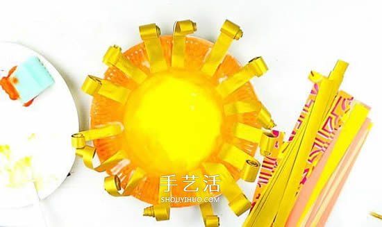 用一次性紙盤做獅子 幼兒園自制獅子的教程 -  itrip.net.cn
