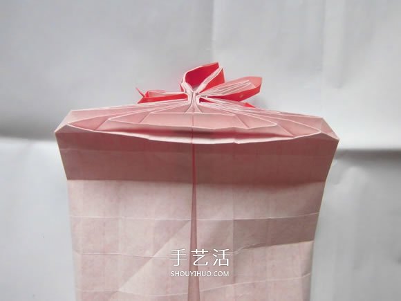 只用一張紙！折紙蝴蝶結(jié)禮品盒的圖解步驟 -  itrip.net.cn