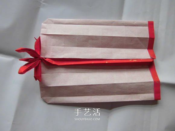 只用一張紙！折紙蝴蝶結(jié)禮品盒的圖解步驟 -  itrip.net.cn