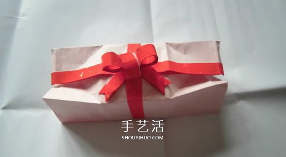 只用一張紙！折紙蝴蝶結(jié)禮品盒的圖解步驟 -  itrip.net.cn