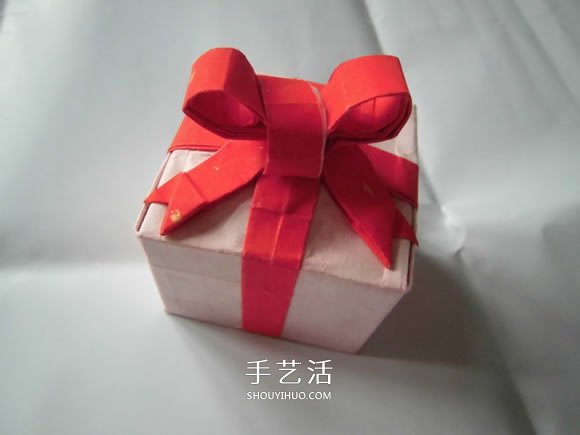 只用一張紙！折紙蝴蝶結(jié)禮品盒的圖解步驟 -  itrip.net.cn