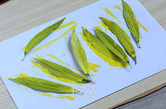 用葉子制作向日葵方法 自制樹葉太陽花圖解 -  itrip.net.cn