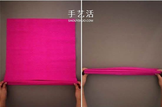 七種顏色似彩虹！皺紋紙做七彩紙花的方法 -  itrip.net.cn
