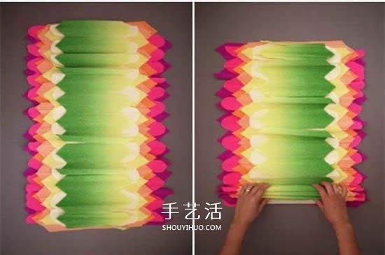 七種顏色似彩虹！皺紋紙做七彩紙花的方法 -  itrip.net.cn