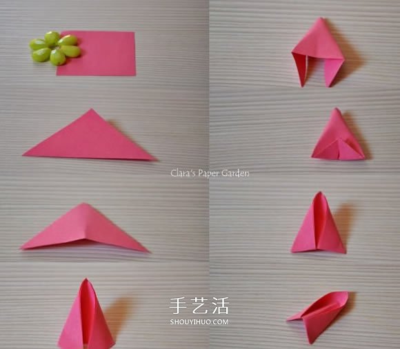 簡單又很漂亮的紙花 手工八瓣花的折紙圖解 -  itrip.net.cn