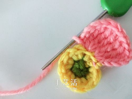 超可愛(ài)毛線小花的鉤法 鉤針編織六瓣花圖解 -  itrip.net.cn