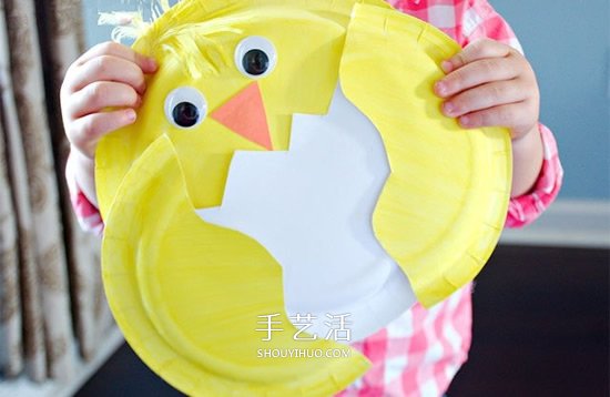 幼兒自制生日禮物教程 用紙盤做破殼的小雞 -  itrip.net.cn