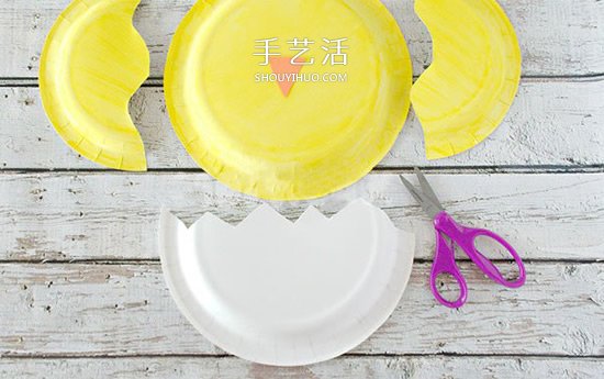 幼兒自制生日禮物教程 用紙盤做破殼的小雞 -  itrip.net.cn