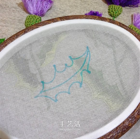 立體葉子的刺繡方法 手工刺繡雙色葉子圖解 -  itrip.net.cn