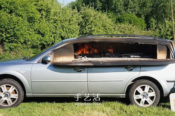 DIY舊汽車披薩烤爐 用平凡物品創(chuàng)造不凡樂趣 -  itrip.net.cn