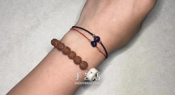 小清新四股繩手鏈的編法 手工編可愛手繩圖解 -  itrip.net.cn