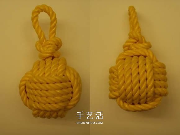 繩子編織球體的方法 怎么用繩編圓球小掛件 -  itrip.net.cn