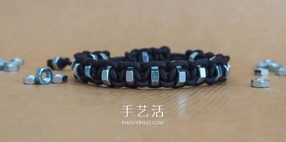 八角螺母編織男人手鏈 情人節(jié)送男友的禮物 -  itrip.net.cn