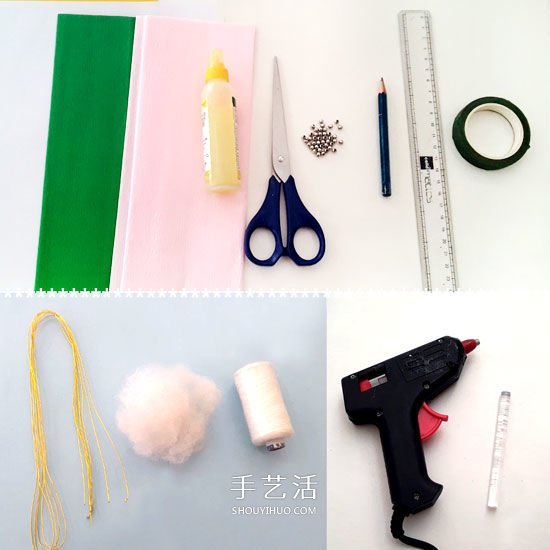 手工皺紋紙玫瑰的做法 簡易玫瑰花手工制作 -  itrip.net.cn