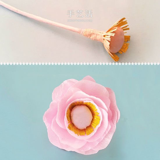 手工皺紋紙玫瑰的做法 簡易玫瑰花手工制作 -  itrip.net.cn