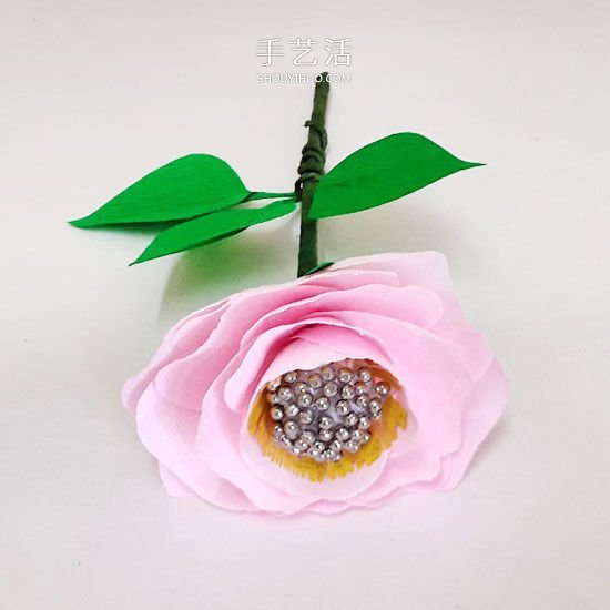 手工皺紋紙玫瑰的做法 簡易玫瑰花手工制作 -  itrip.net.cn