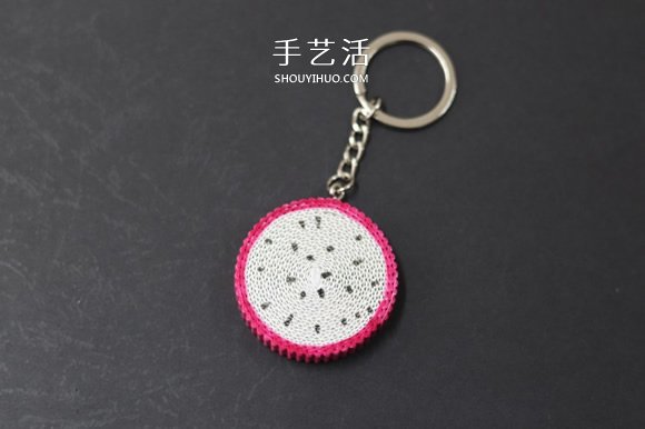 飯小姐的環(huán)保小手工 利用瓦楞紙制作火龍果掛件 -  itrip.net.cn