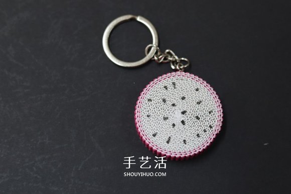飯小姐的環(huán)保小手工 利用瓦楞紙制作火龍果掛件 -  itrip.net.cn